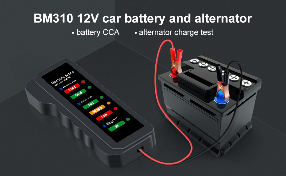 12V battery tester